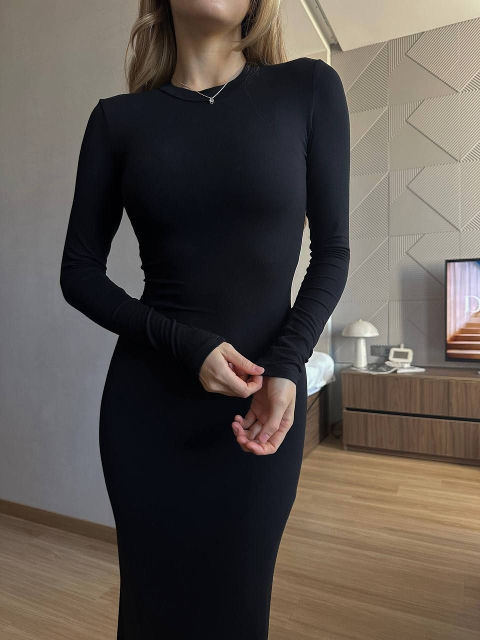 Сукня максі 328-black фото